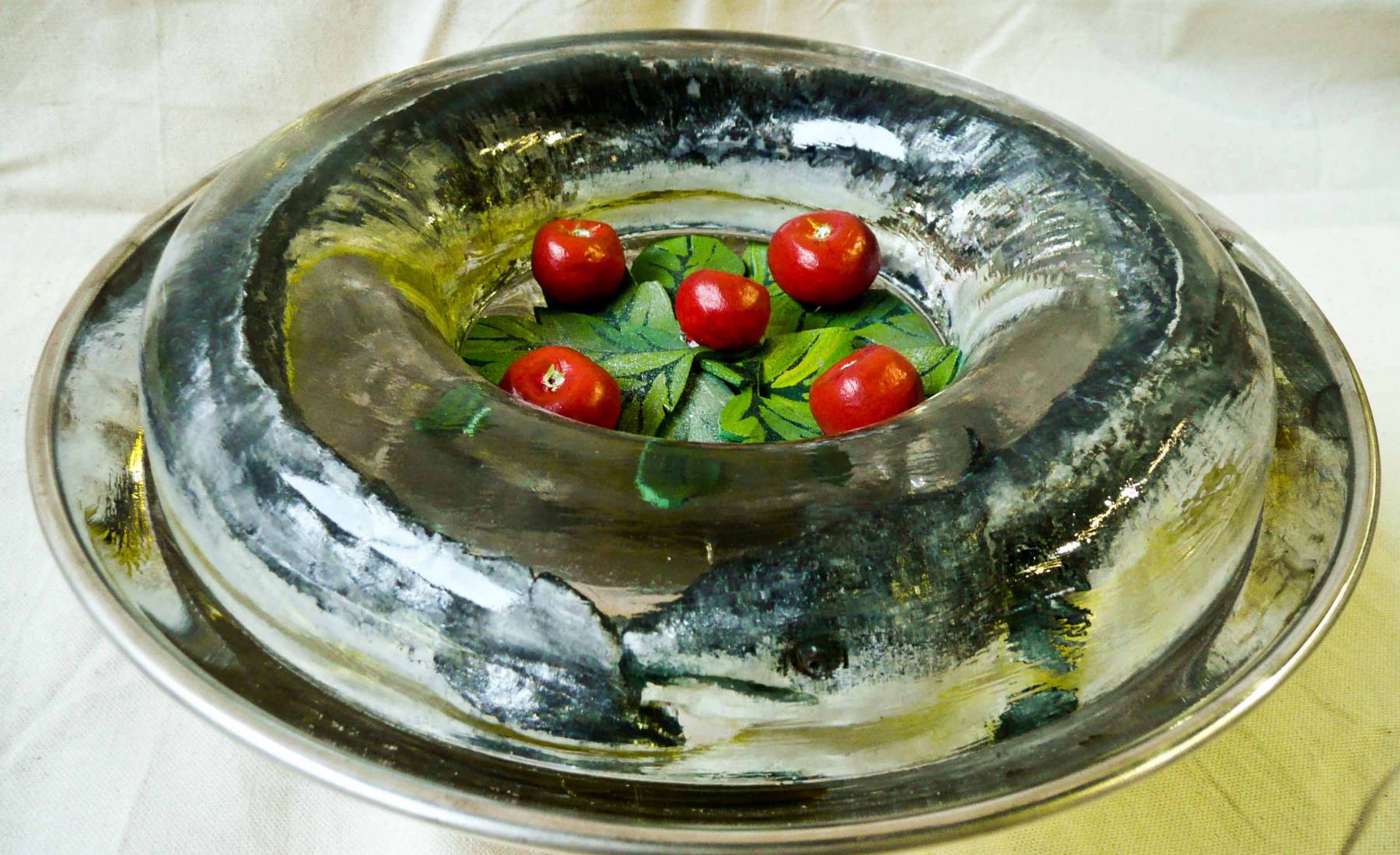 eel in aspic, victorian, fake food, museums, s.s Great Britain Galley, silver platter, banquet, feast, dinner